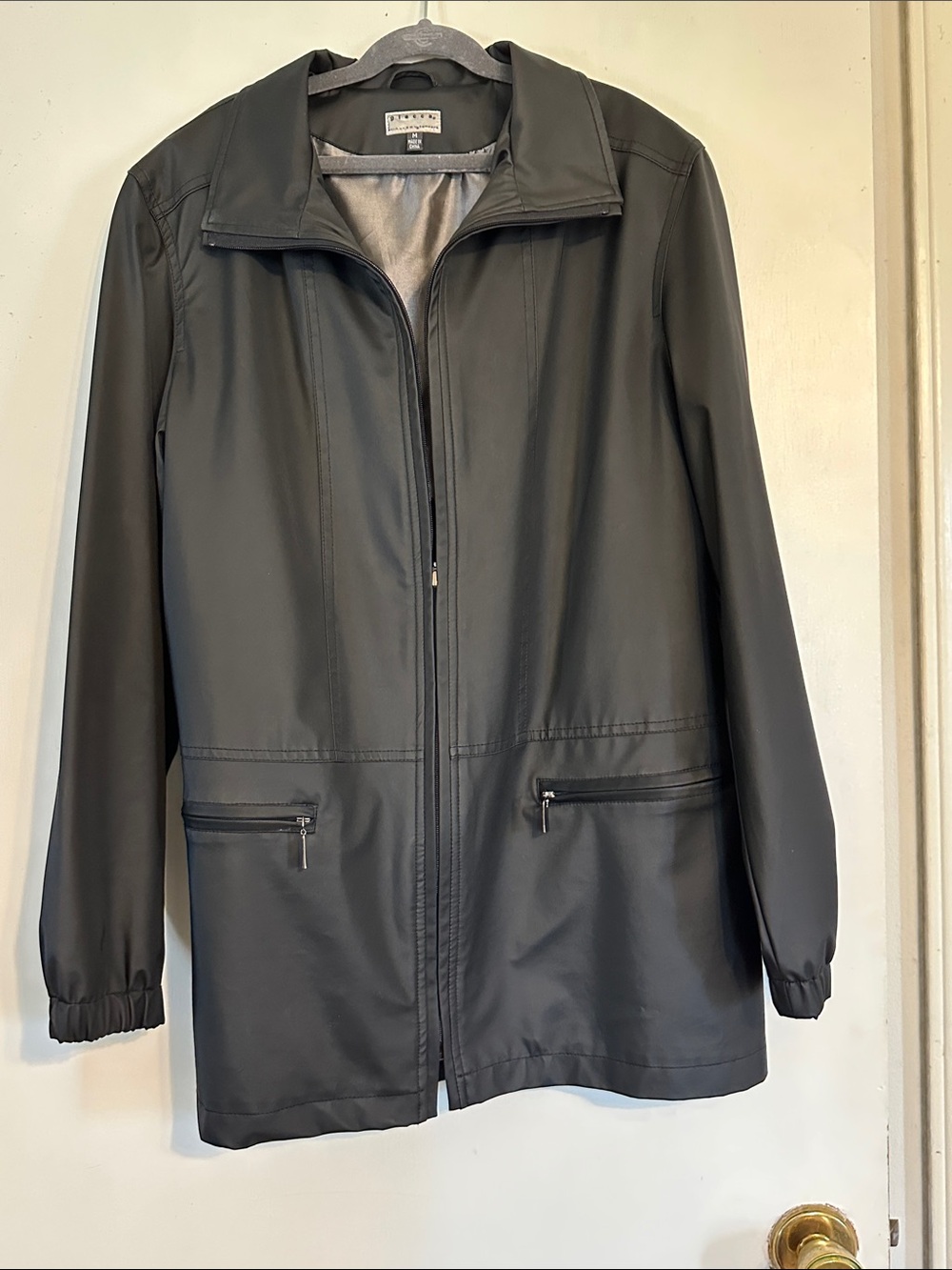 Faux Liquid Leather Jacket by GIACCA Gallery Sz M